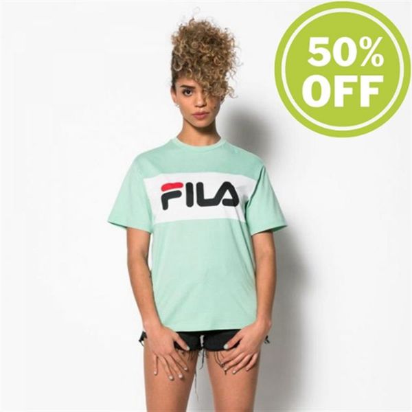 Fila Women's Allison Tee Classic Lichen Tshirt - Green | UK-721YPOGSN